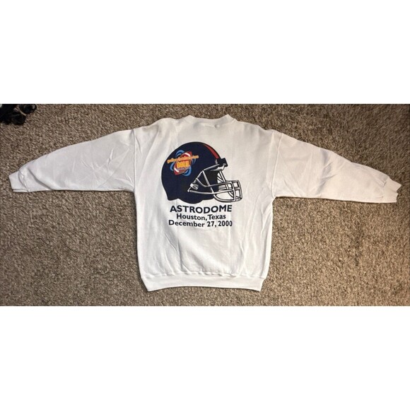 Vintage 2000 Galley Furniture Bowl Houston Bowl NCAA Football Sweatshirt Large - Picture 11 of 13